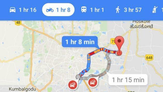 Google Maps sale in moto